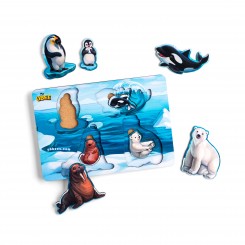 Дерев'яна рамка - вкладка: Мама та малюк: Арктика