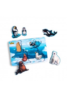 Дерев'яна рамка - вкладка: Мама та малюк: Арктика