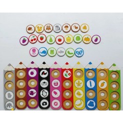 Розвиваюча гра -сортер Кольорові олівці