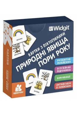 Картки з піктограмами Природні явища. Пори року