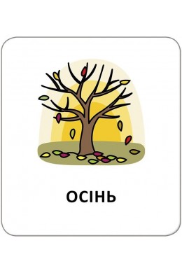 Картки з піктограмами Природні явища. Пори року