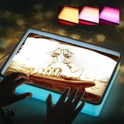 Пластиковий планшет з LED підсвіткою для малювання піском  