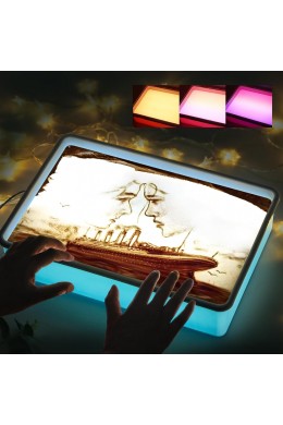 Пластиковий планшет з LED підсвіткою для малювання піском  