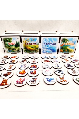  Бокси для сортування В Лісі, На Фермі, В Арктиці, В Африці