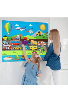 Розвиваюча фетрова гра Транспорт