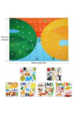 Розвиваюча фетрова гра Хто? де мешкає?