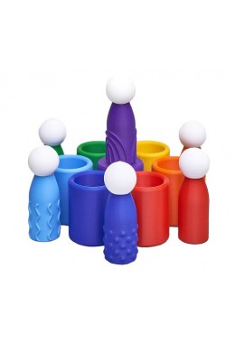 Тактильні кольорові чоловічки Монтессорі 