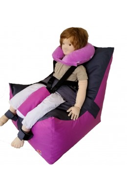 Безкаркасне крісло "Трон" (зріст до 120см) із системою кріплень та фіксаторів 60см х 70см х 80см