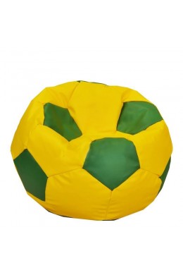 Мягкий пуф мяч 80 см (желто-зеленый)