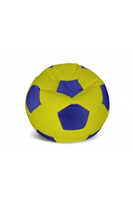 Мягкий пуф мяч 80 см (желто-синий)