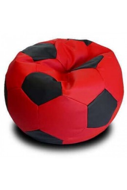 Мягкий пуф мяч 80 см (красно-черный)