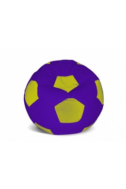 М'який пуф м'яч 80 см (фіолетово-жовтий)